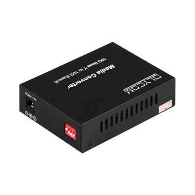 10G SFP + Conversor de Fibra de Mídia Não Gerenciado com DIP Switch Conversor de Fibra Óptica para Data Center e Backbone LAN