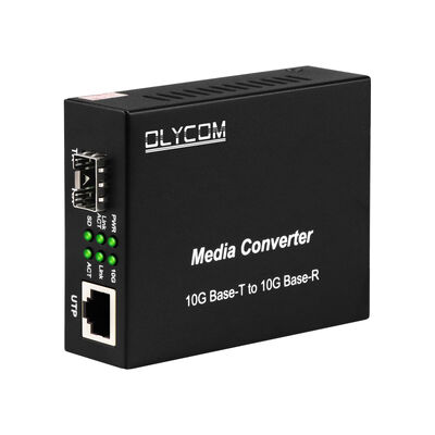 10G SFP + Conversor de Fibra de Mídia Não Gerenciado com DIP Switch Conversor de Fibra Óptica para Data Center e Backbone LAN