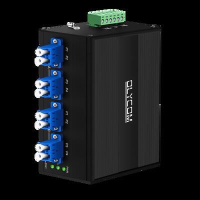 Interruptor de desvio de fibra óptica com conector LC/SC de entrada de energia dupla AC/DC e tipo de fibra SM/MM para alta fiabilidade