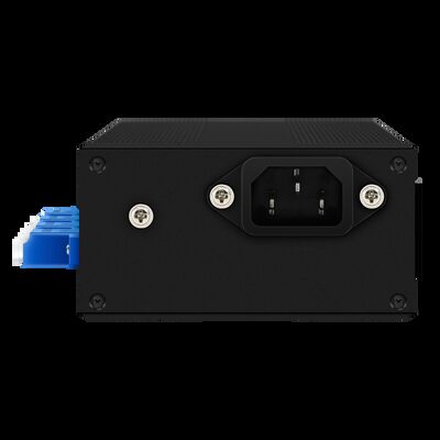 Interruptor de desvio de fibra óptica com conector LC/SC de entrada de energia dupla AC/DC e tipo de fibra SM/MM para alta fiabilidade