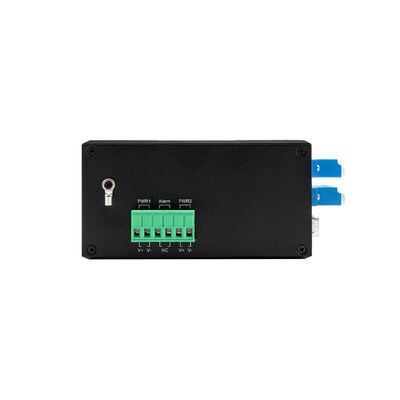 Switch de Bypass de Fibra PoE Industrial 4 Portas L2 Gerenciado Baseado em Vitesse Case Robusto DIN