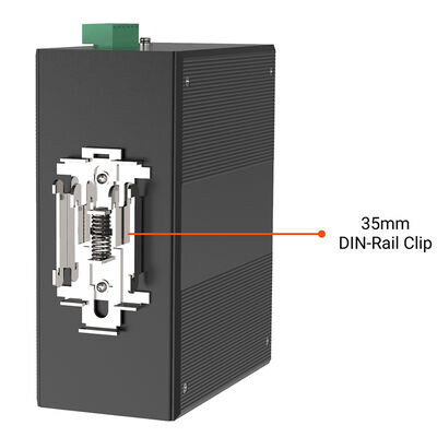 Switch Industrial PoE de 8 Portas Serial Over Ethernet Gigabit Network L2+ ERPS Gerenciado CE