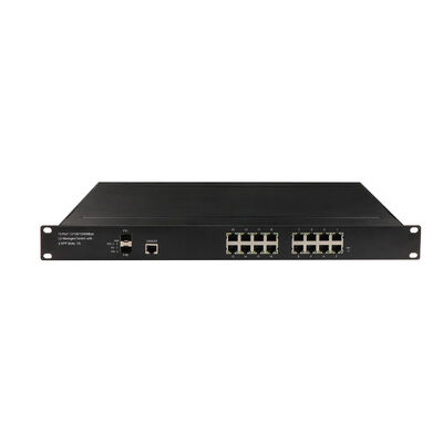 16-Port 1G 2.5G Managed PoE Switch Rack Mounted SFP Uplinks Fanless AC Powered