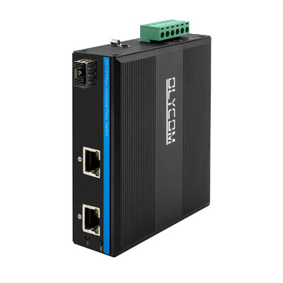 Comutador Ethernet rápido de 4 portas não gerenciado 155Mb/S Comutador de fibra DIN Rail IP40 Rated CE