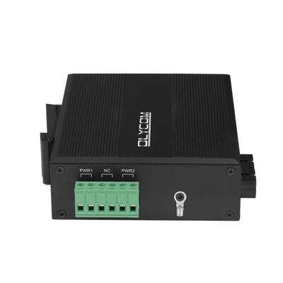 5 Port Fast Ethernet Switch Industrial Unmanaged SFP Fibra Sem Ventoinha Classificação IP40 DC12V