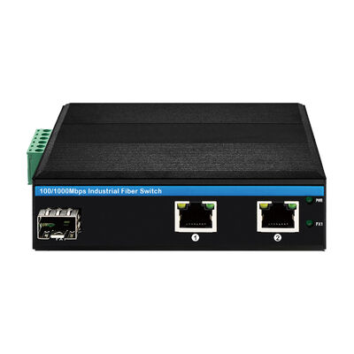 Comutador de fibra óptica industrial Ethernet rápido SFP slot não gerenciado DC12V DC24V IP40