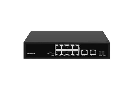 8 portas 10/100Mbps PoE Switch 120W Gigabit Network SFP Uplink Não gerenciado AC Alimentado CE