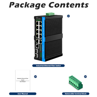 8 portas 2.5G Industrial Poe Switch 90w Rede POE++ Switch gerenciado para câmeras PTZ