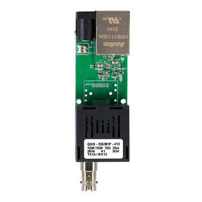 Cartão de conversão de mídia Gigabit DC5V ~ DC24V Para solução de comunicação de fibra UAV Mini Size