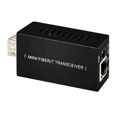 Mini Gigabit Fiber Optic Media Converter DC5V DC12V Compacto Tamanho 20KM Extensão CE