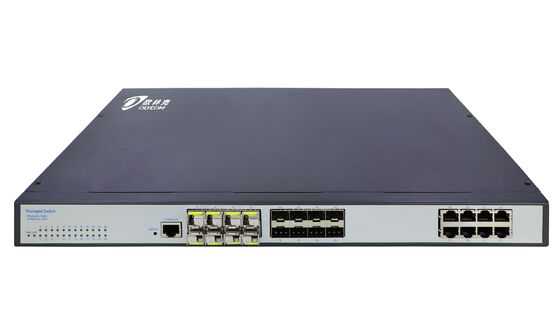 O gigabit controlou o FCC Fanless do CE da WEB CLI SNMP do porto do interruptor 24 da rede da camada 2