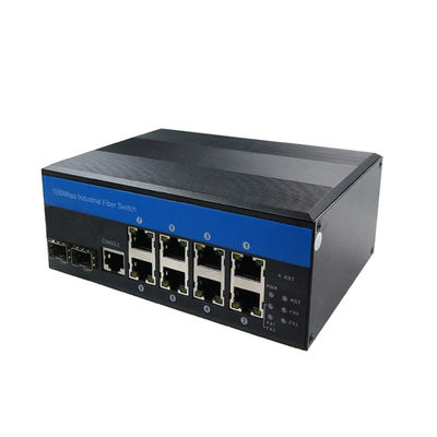 Interruptor Gigabit Ethernet gerenciado pela Web com 10 portas Interruptor de rede industrial IM-FS280GW