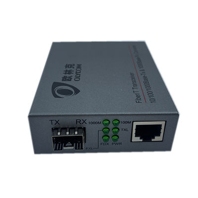 Conversor Desktop normal 10/100/1000Mbps dos meios dos ethernet da fibra ótica