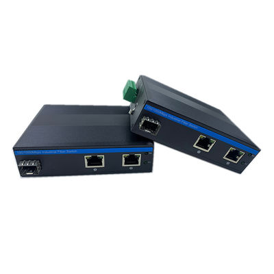 Interruptor de rede de grau industrial 10/100m 1 Sfp 2 Rj45 Interruptor de rede não gerenciado IP40 DC 9-36V