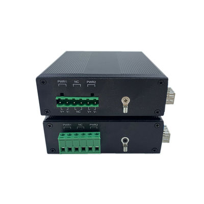 Interruptor de rede de grau industrial 10/100m 1 Sfp 2 Rj45 Interruptor de rede não gerenciado IP40 DC 9-36V