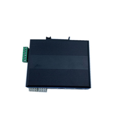 4 Port Industrial Network Switch Gigait SFP Fibra Óptica Ethernet Din Rail não gerenciado