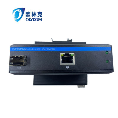 Conversor de mídia robusto Poe 15.4W 30W 10/100m Ethernet rápido Não gerenciado Ce Din Rail