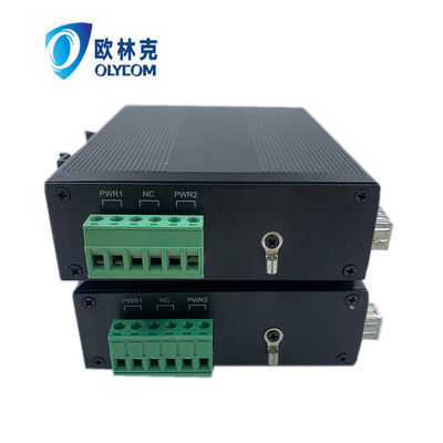 Conversor de mídia robusto Poe 15.4W 30W 10/100m Ethernet rápido Não gerenciado Ce Din Rail