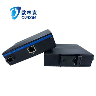 Conversor de mídia robusto Poe 15.4W 30W 10/100m Ethernet rápido Não gerenciado Ce Din Rail
