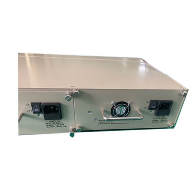 16-Slot Media Converter Rack Chassis Dual AC/DC Power 2U Tamanho não gerenciado