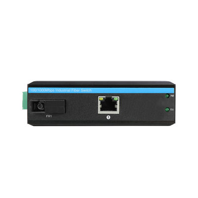 Conversor de mídia Ethernet Industrial IEEE802.3af/At Rugged Network Não gerenciado CE DC48V