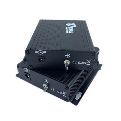 Conversor de mídia de vídeo analógico com dados RS485/RS422 SM/MM Extensão de fibra CE DC5V DC12V