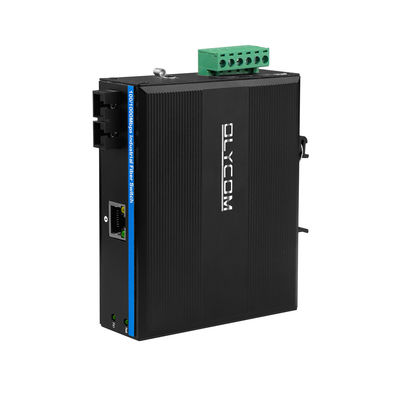 40KM Gigabit Ethernet Media Converter SC Fibra de modo único não gerenciado Case robusto CE FCC