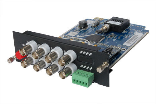 Conversor de mídia de vídeo Chassis 3U Rack para conversor óptico de vídeo entrada de potência dupla