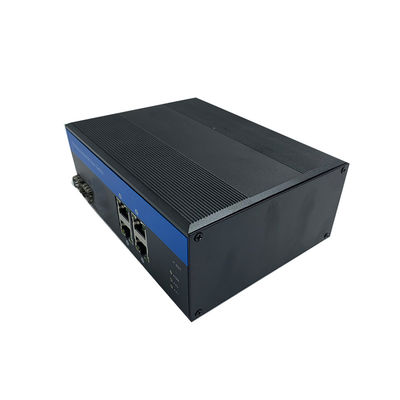 Switch PoE industrial não gerenciado de 40 Gbps 10/100Base SFP Switch de portas de fibra PoE industrial