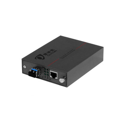 850nm Fibra Óptica PoE Media Converter Gigabit Network Multimode SFP Cage não gerenciado