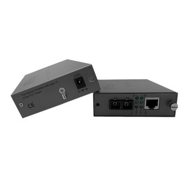 Conversor de mídia de fibra de PoE 20KM Megabit 30W PoE ativo 48V Portão SC de saída não gerenciado