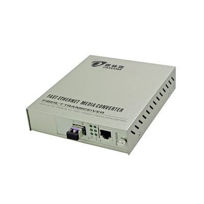 Conversor de mídia PoE Fibra óptica SFP 10/100M Ethernet orçamento não gerenciado de 30W