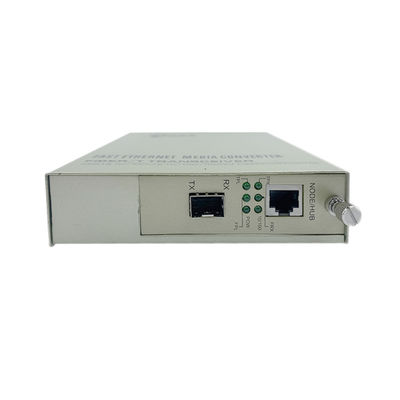 Conversor de mídia PoE Fibra óptica SFP 10/100M Ethernet orçamento não gerenciado de 30W