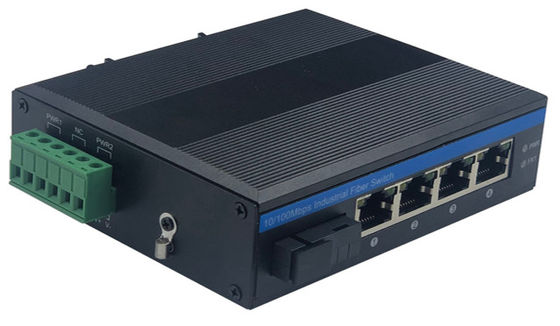 5 Portos do switch da rede industrial Hub 10/100Mbps SC Connector não gerenciado Baseado em Realtek