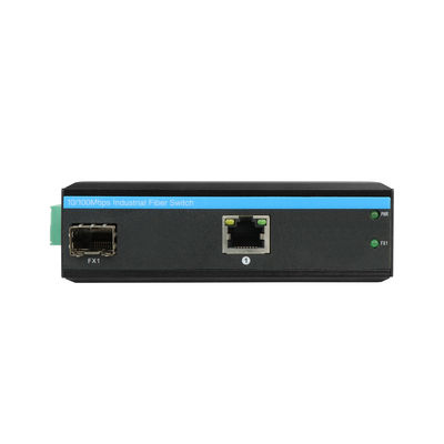 Industrial PoE Media Converter 15.4W 30W Não gerenciado Ethernet rápido DIN Rail CE Mini Size