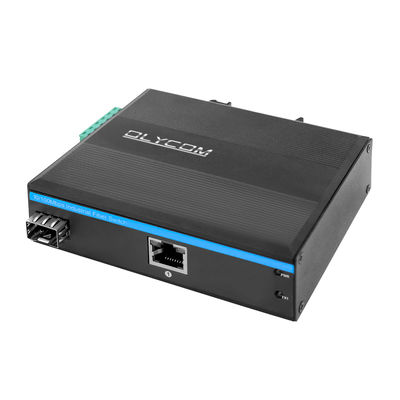 Industrial PoE Media Converter 15.4W 30W Não gerenciado Ethernet rápido DIN Rail CE Mini Size