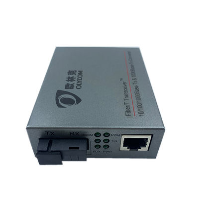 Conversor Unmanaged DC48V 1310/1550nm dos meios do único modo do gigabit do ponto de entrada