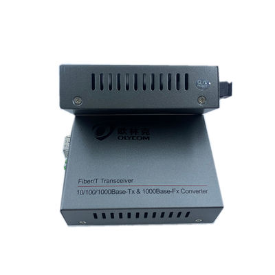 Conversor Unmanaged DC48V 1310/1550nm dos meios do único modo do gigabit do ponto de entrada