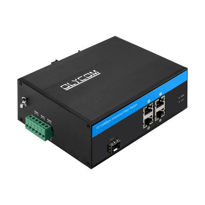 4 Portos Hub de comutação de rede industrial 10/100Mbps Ethernet rápido CE FCC não gerenciado