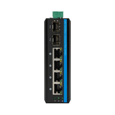 10 / interruptor de rede industrial do gigabit 100/1000Mbps seis portuário com padrões do CE do FCC