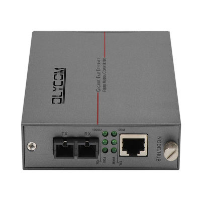 Conversor de Fibra de Mídia de Modo Único Gigabit Ethernet DC5V 2U Chassis montado CE não gerenciado