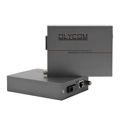 Conversor de Fibra de Mídia de Modo Único 1.25G Ethernet WDM Óptico Não Gerenciado 30W PoE