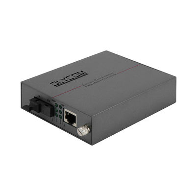 Conversor de mídia Ethernet rápido 10/100M Modo único Fibra WDM não gerenciada 20KM