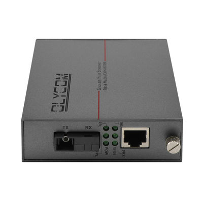 Conversor de mídia Ethernet rápido 10/100M Modo único Fibra WDM não gerenciada 20KM