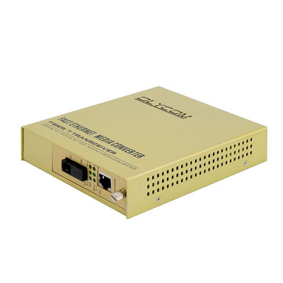 Conversor de mídia WDM 100Mbps Extensor de cobre de fibra montado no rack não gerenciado