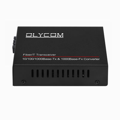 Conversor de Mídia Gigabit PoE 15,4W 30W Não Gerenciado PoE Ativo Duplex SM MM Fibra CE