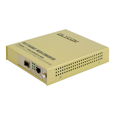 SFP Slot Rack Media Converter 1310nm Single Mode Fiber Ethernet Converter Não gerenciado
