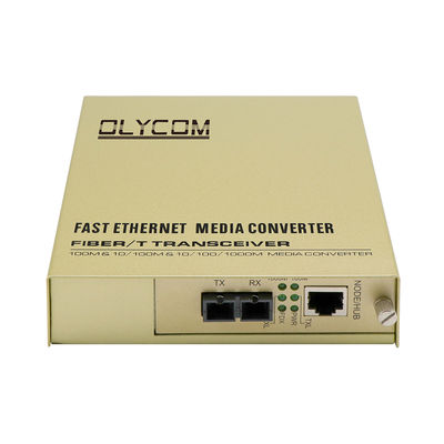 Conversor dos meios do CCTV de MDIX com 2 portas ethernet SMF 100km máximo