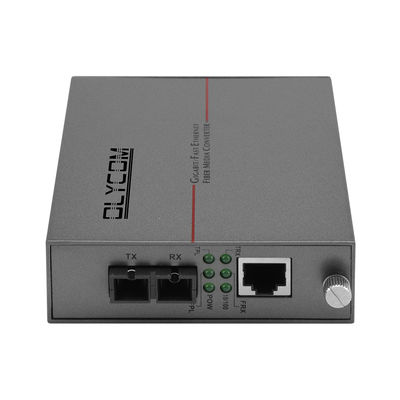 10/100M Ethernet Media Converter LFPT SC Connector Rack Montável DC5V não gerenciado