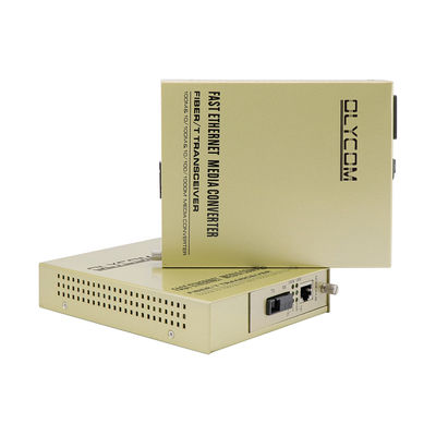 Conversor de mídia Ethernet de fibra óptica de núcleo único Não gerenciado 1310/1550nm 220V AC Input